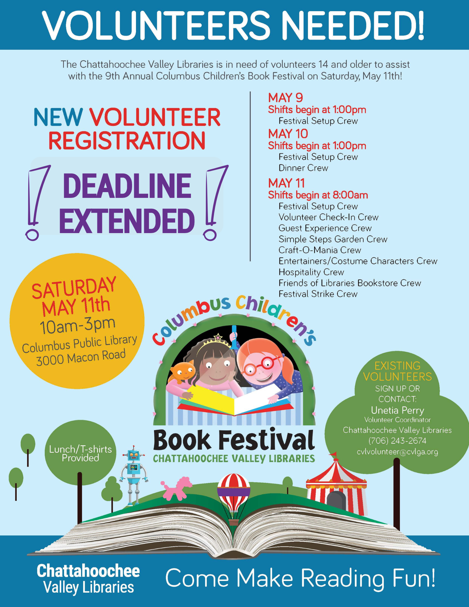 Volunteer Flyer for 2024 Festival 