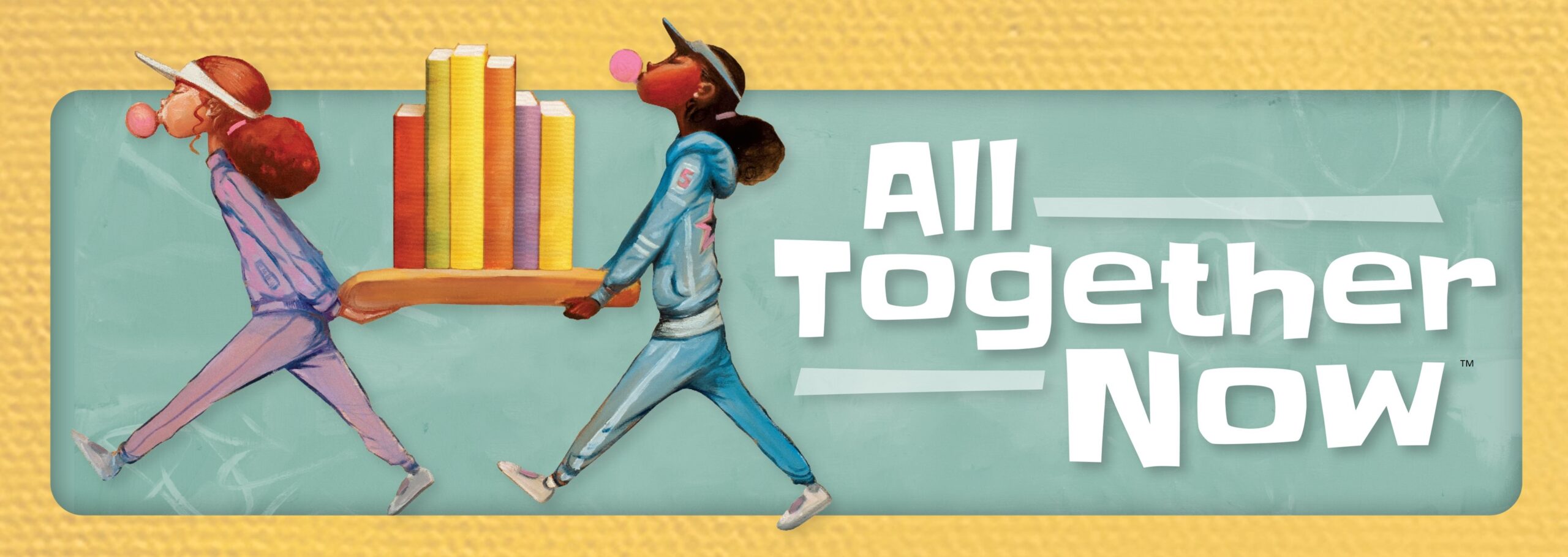 Summer Reading Challenge banner with the words "All together now"