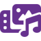 purple Download & Stream icon